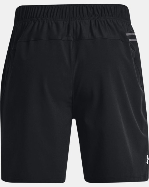 กางเกงขาสั้น UA Knit Woven Hybrid สำหรับผู้ชาย in Black image number 6